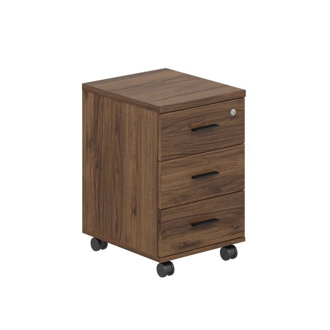 SG.612.DM.DM / Тумба мобильная с 3 ящ. 404х460х619, с ц.замком / корпус: дуб модена; фасады: дуб модена