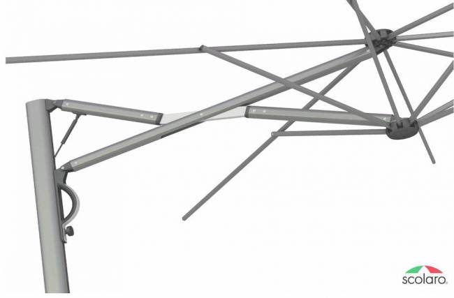 Зонт профессиональный 2.9х2.9 м Astro Titanium титан, слоновая кость 2900х2900 мм Зонт профессиональный 2.9х2.9 м Astro Titanium титан, слоновая кость 2900х2900 мм
