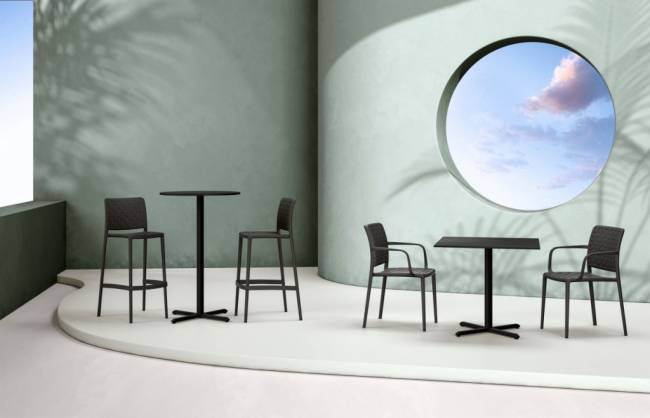Столешница квадратная Solid Compact 990x990 антрацит 990х990х12 мм