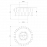 Комплект чугунных теплоаккумулирующих дисков d-150мм (2 шт.)
