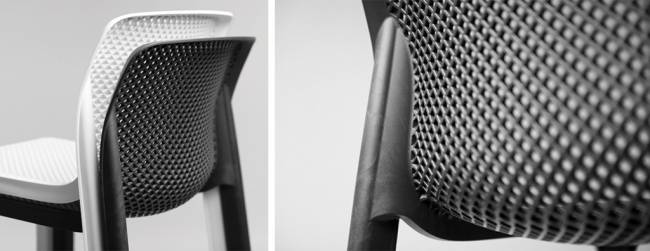 Стул пластиковый полубарный Net Stool Mini антрацит 485х510х900 мм Стул пластиковый полубарный Net Stool Mini антрацит 485х510х900 мм