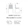 Стул пластиковый Kanvas ST белый 510х500х790 мм Стул пластиковый Kanvas ST белый 510х500х790 мм