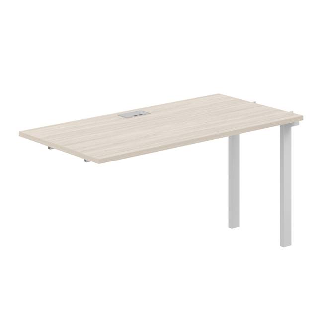SG.263.OL.63.WH / Секция рабочей станции s-b-s 1200х800х750 / профиль: 60х30 белый; столешница: дуб светлый