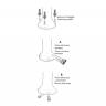 Душ уличный Funny Yin T 145 TL 170х170х2320 мм Душ уличный Funny Yin T 145 TL 170х170х2320 мм