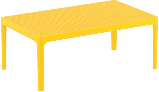Столик пластиковый журнальный Sky Lounge Table желтый 1000х600х400 мм Столик пластиковый журнальный Sky Lounge Table желтый 1000х600х400 мм
