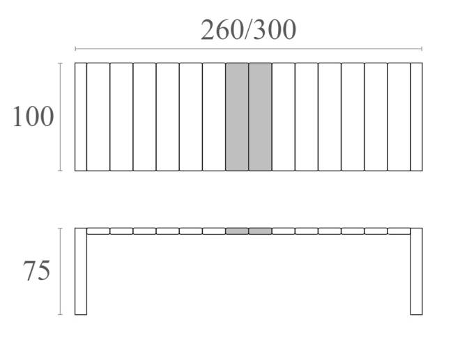Стол пластиковый раздвижной Vegas Table XL черный 2600-3000х1000х750 мм Стол пластиковый раздвижной Vegas Table XL черный 2600-3000х1000х750 мм