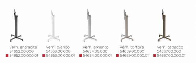 Подстолье металлическое барное Ibisco High белый 525х490х1070 мм Подстолье металлическое барное Ibisco High белый 525х490х1070 мм