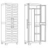 Шкаф Detroit Multipurpose Cabinet  SAP 249800 (17210842)