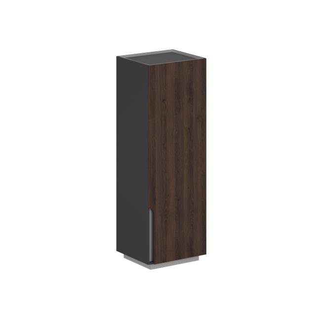 OL-20-16.OS.DT.R / Шкаф 631x550x1860, правый / корпус: оникс серый, фасады: оникс серый / дуб табак