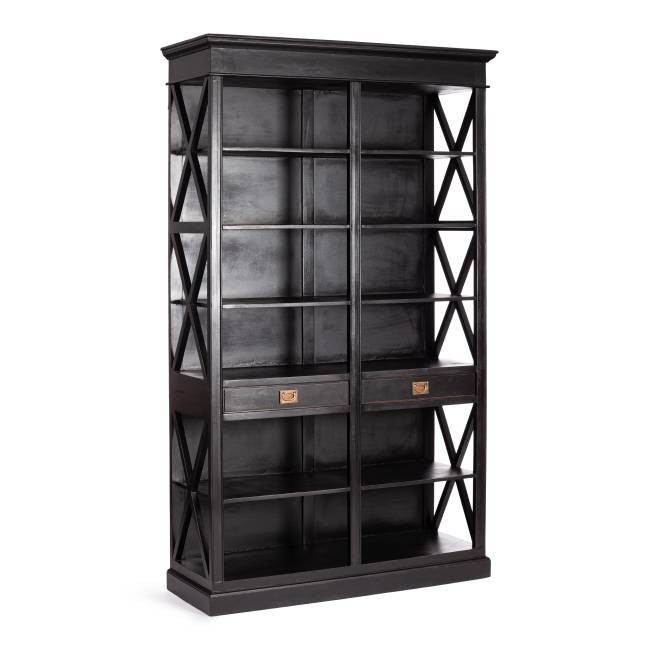 Библиотека Secret de Maison Блэк Лэйбл/Black Label (мод. DA-2379) массив манго/МДФ, 130х47х220см, черный черный дерево манго/мдф Библиотека Secret de Maison Блэк Лэйбл/Black Label (мод. DA-2379) массив манго/МДФ, 130х47х220см, черный черный дерево манго/мдф