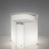 Стойка пластиковая барная светящаяся Break Corner Lighting белый 850x850x1100 мм Стойка пластиковая барная светящаяся Break Corner Lighting белый 850x850x1100 мм