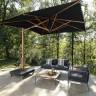 Зонт профессиональный 3.5х3.5 м Astro Timber имитация ироко, черный 3500х3500 мм Зонт профессиональный 3.5х3.5 м Astro Timber имитация ироко, черный 3500х3500 мм