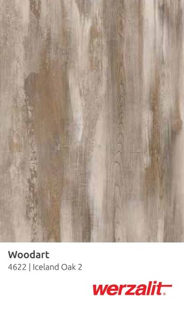 Столешница прямоугольная Werzalit Woodart исландский дуб 2 800х1400х21 мм