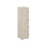 SG.817.OL.OL / Локер 4 ячейки 400х400х1483 / корпус: дуб светлый; фасады: дуб светлый