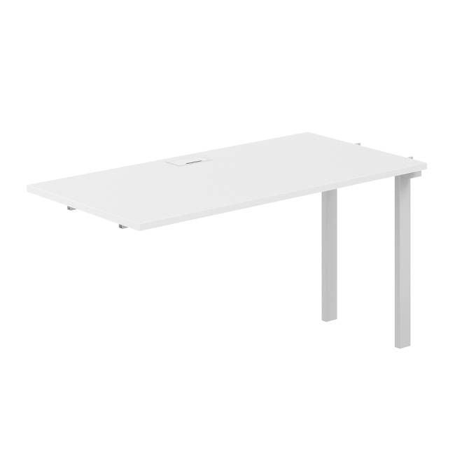 SG.268.WH.63.WH / Секция рабочей станции s-b-s 1600х700х750 / профиль: 60х30 белый; столешница:  белый