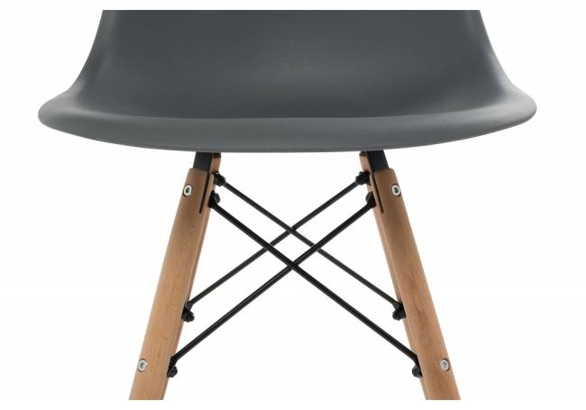 Стул деревянный Eames PC-015 grey