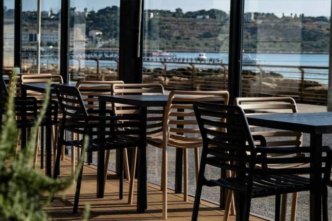 Стул пластиковый Doga Bistrot капучино 530х550х825 мм