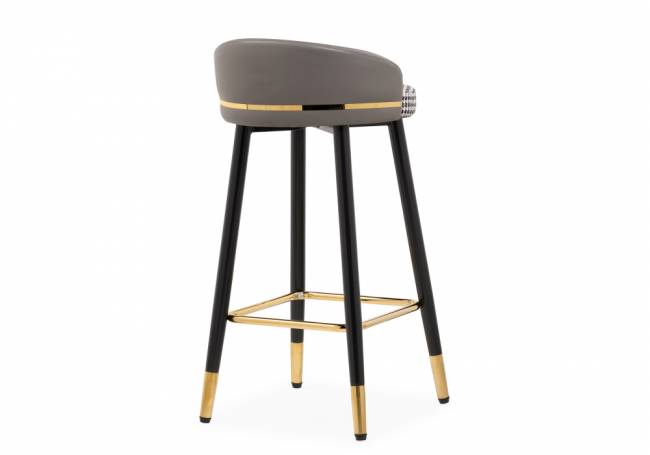 Барный стул Kardial gray / black