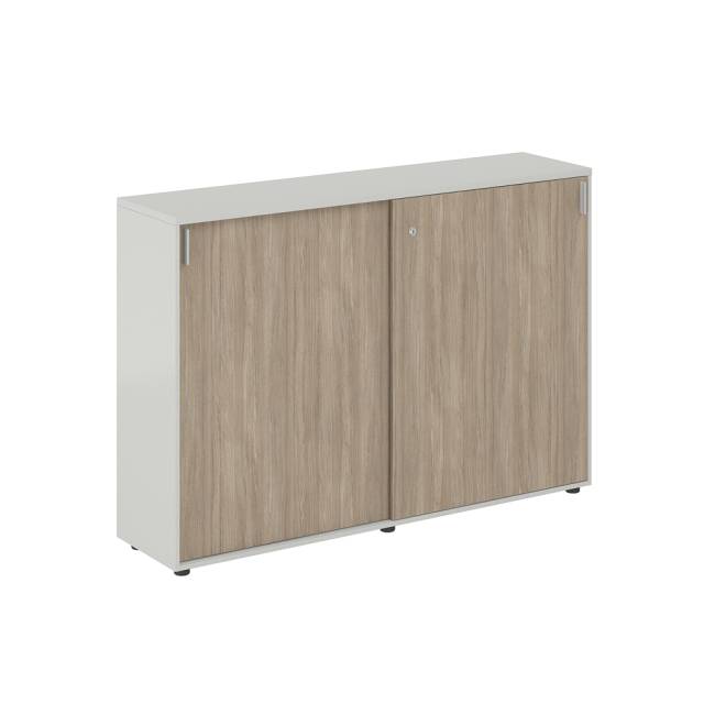 SG.713.SH.OD / Шкаф купе 1638х400х1125 средний, с замком / корпус цвет: серый бархат, фасады: дуб темный