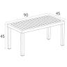 Столик пластиковый журнальный Ocean Table темно-серый 900х450х450 мм Столик пластиковый журнальный Ocean Table темно-серый 900х450х450 мм