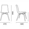 Стул прозрачный X-Treme-S Wox Beech Wood венге, желтый 470х500х840 мм