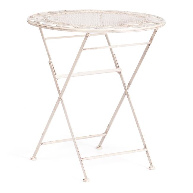 Стол Патио/Patio (PL08-11139) стальной сплав, античный белый, 70х75см античный белый стальной сплав Стол Патио/Patio (PL08-11139) стальной сплав, античный белый, 70х75см античный белый стальной сплав