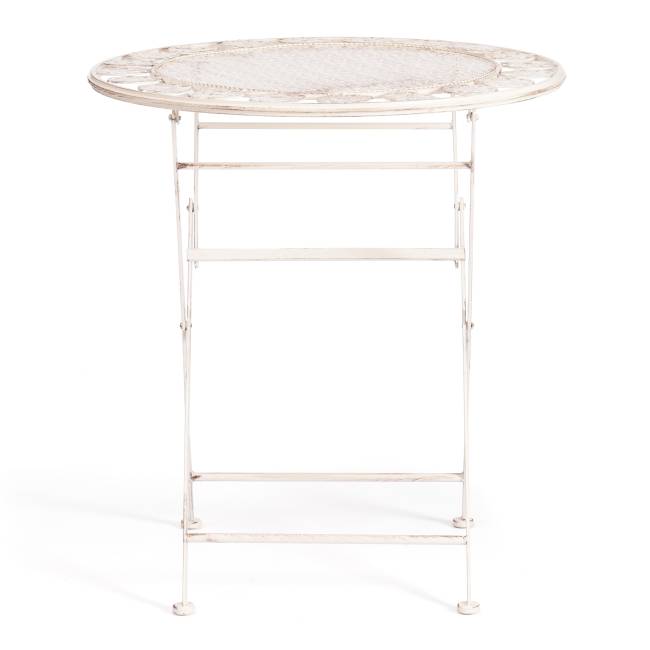 Стол Патио/Patio (PL08-11139) стальной сплав, античный белый, 70х75см античный белый стальной сплав Стол Патио/Patio (PL08-11139) стальной сплав, античный белый, 70х75см античный белый стальной сплав