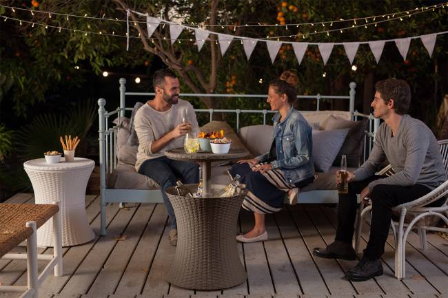 Стол Кул Бар Раттан (Cool bar rattan) коричневый Стол Кул Бар Раттан (Cool bar rattan) коричневый