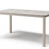 Стол ламинированный раздвижной Pranzo Extendable тортора, каменный 1600-2100х890х750 мм