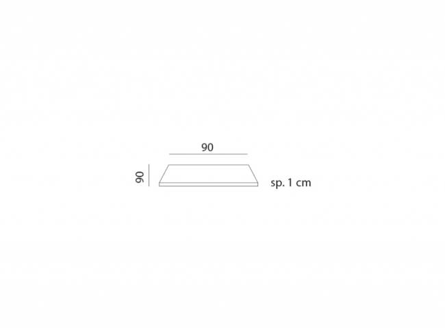 Столешница квадратная Piano Laminato 90x90 тортора, тортора 890х890х10 мм Столешница квадратная Piano Laminato 90x90 тортора, тортора 890х890х10 мм