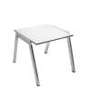 Столик металлический приставной Zen Side Table белый 625х500х440 мм
