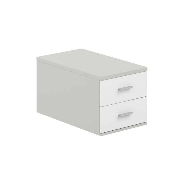SG.537.SH.SH / Подвесная тумба с 2 ящ., 700,  400х518х342  / корпус: серый бархат; фасады: серый бархат