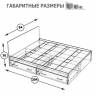 Кровать с ящиками Стандарт 0900 цвет венге Кровать с ящиками Стандарт 0900 цвет венге
