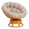 Кресло-качалка Папасан/Papasan (W 23/01 B) /с подушкой/ 115х78х104см, коньячный, подушка рогожка, меланж Cognac (коньяк) Кресло-качалка Папасан/Papasan (W 23/01 B) /с подушкой/ 115х78х104см, коньячный, подушка рогожка, меланж Cognac (коньяк)