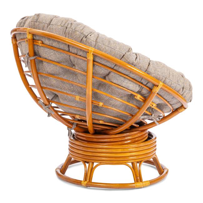 Кресло-качалка Папасан/Papasan (W 23/01 B) /с подушкой/ 115х78х104см, коньячный, подушка рогожка, меланж Cognac (коньяк) Кресло-качалка Папасан/Papasan (W 23/01 B) /с подушкой/ 115х78х104см, коньячный, подушка рогожка, меланж Cognac (коньяк)