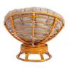 Кресло-качалка Папасан/Papasan (W 23/01 B) /с подушкой/ 115х78х104см, коньячный, подушка рогожка, меланж Cognac (коньяк) Кресло-качалка Папасан/Papasan (W 23/01 B) /с подушкой/ 115х78х104см, коньячный, подушка рогожка, меланж Cognac (коньяк)