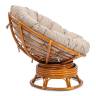 Кресло-качалка Папасан/Papasan (W 23/01 B) /с подушкой/ 115х78х104см, пекан орех, подушка рогожка, меланж Pecan (орех) Кресло-качалка Папасан/Papasan (W 23/01 B) /с подушкой/ 115х78х104см, пекан орех, подушка рогожка, меланж Pecan (орех)