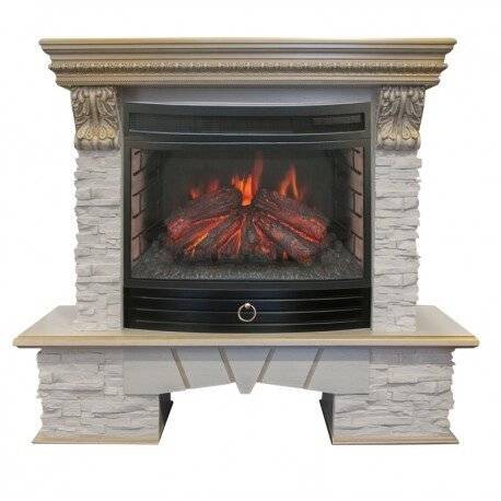 Электрокамин Rockland LUX 25 WT (g) с FireField 25 SIR