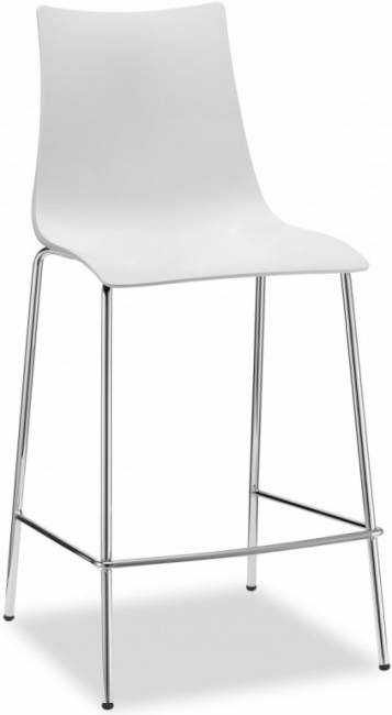 Стул полубарный пластиковый Zebra Technopolymer хром, лен 480х510х1030 мм Стул полубарный пластиковый Zebra Technopolymer хром, лен 480х510х1030 мм