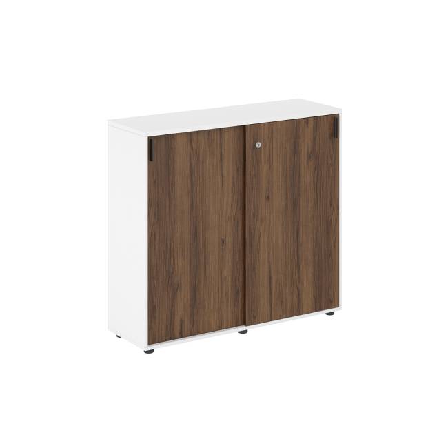 SG.711.WH.DM / Шкаф купе 1238х400х1125 средний, с замком / корпус: белый, фасады: дуб модена