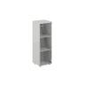 SG.804.SH.GL / Шкаф средний 400х400х1200, 1 дв., со стеклом з.ст HDF / корпус: серый бархат; фасад: стекло прозр.