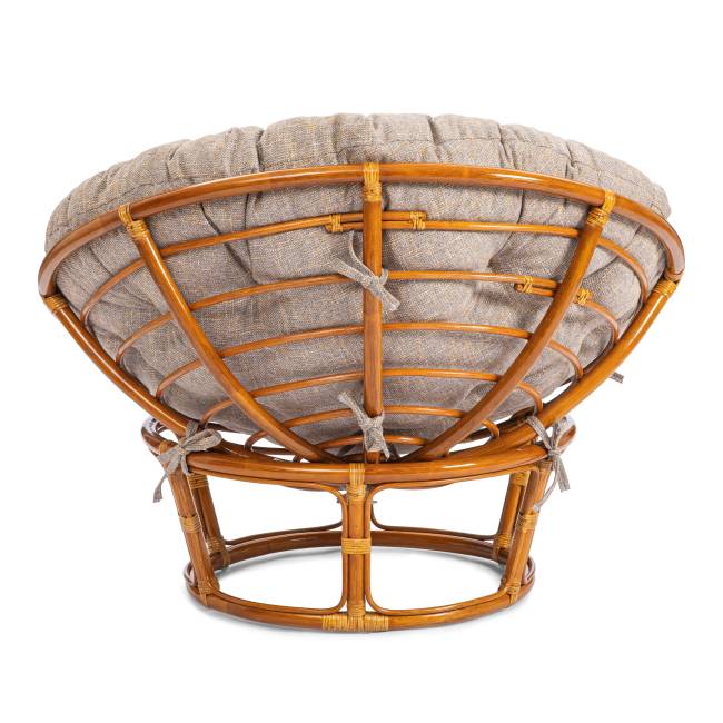Кресло Папасан/Papasan (23/01 W) /с подушкой и ремешками/ 115х101х104см, пекан орех, подушка рогожка, меланж Pecan (орех) Кресло Папасан/Papasan (23/01 W) /с подушкой и ремешками/ 115х101х104см, пекан орех, подушка рогожка, меланж Pecan (орех)