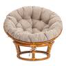Кресло Папасан/Papasan (23/01 W) /с подушкой и ремешками/ 115х101х104см, пекан орех, подушка рогожка, меланж Pecan (орех) Кресло Папасан/Papasan (23/01 W) /с подушкой и ремешками/ 115х101х104см, пекан орех, подушка рогожка, меланж Pecan (орех)