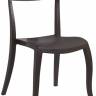 Стул пластиковый Hera-SP Rattan коричневый 490х550х840 мм Стул пластиковый Hera-SP Rattan коричневый 490х550х840 мм