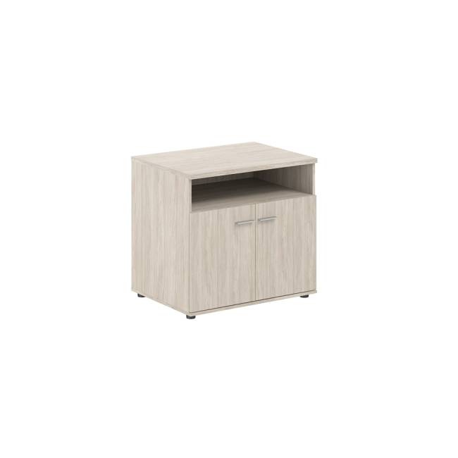 SG.631.OL.OL / Тумба сервисная 802х600х750 с нишей, 2 фасадами / корпус: дуб светлый; фасады: дуб светлый