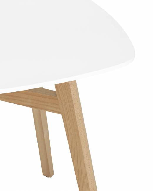 Стол обеденный Target 80*80 белый ножки массив бука Стол обеденный Target 80*80 белый ножки массив бука