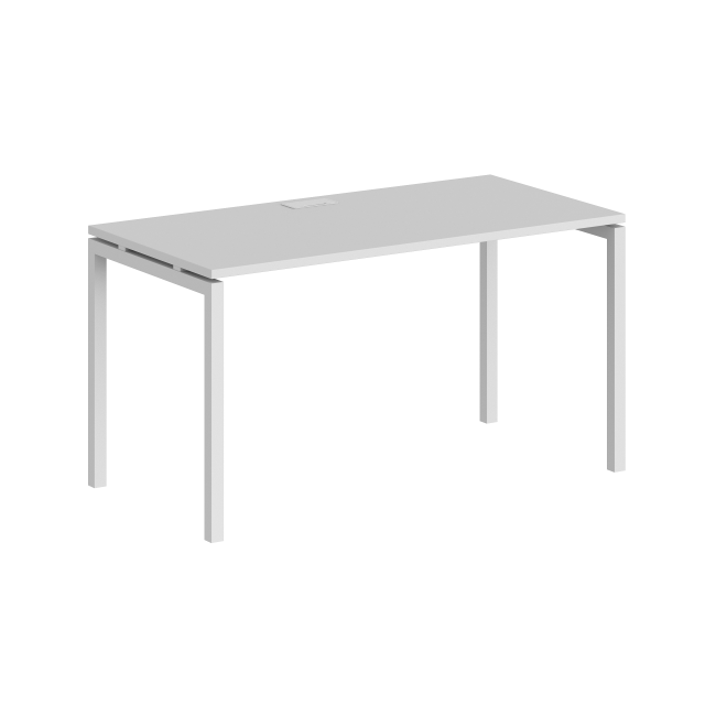 SG.203.WH.44.WH / Стол 1600х600х750 / профиль: 40х40 белый; столешница: белый