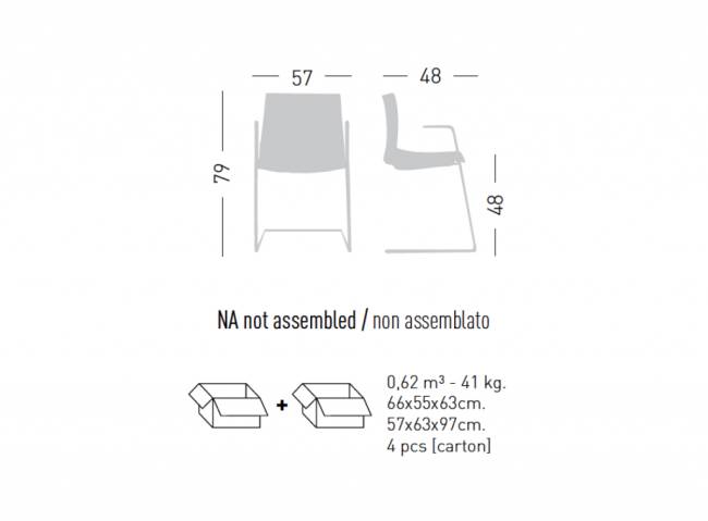Кресло с обивкой Kanvas 2 CTLS Full 570х480х790 мм