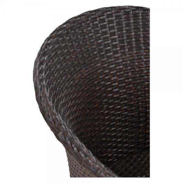 Плетеное кресло из искусственного ротанга Y137C-W53 Brown