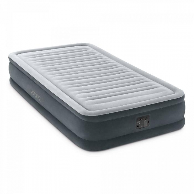 Надувная кровать 99х191х33см "Comfort-Plush" встр.нас. 220В, до 136кг